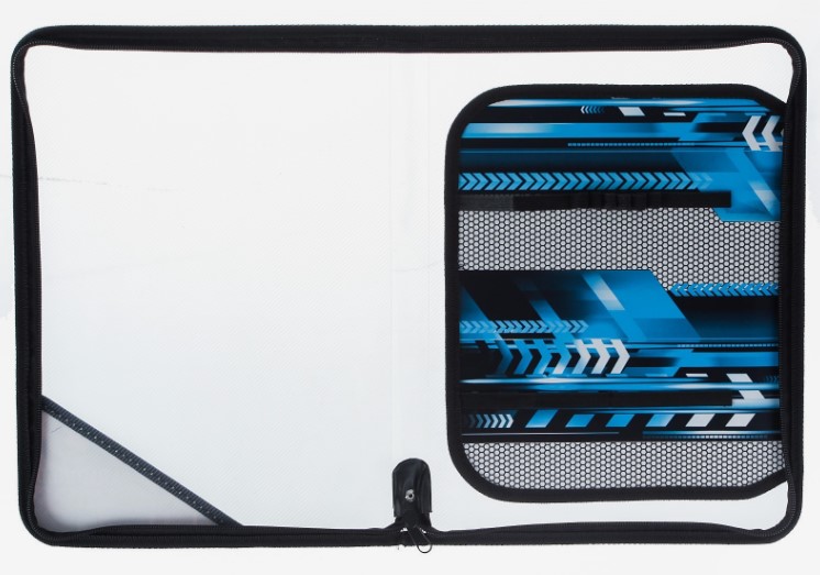 Папка для труда А4 молния вокруг, пластик, MILITARY 2024, ПТР-1