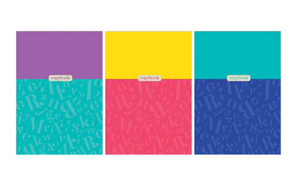 Тетрадь 80л., А4, линия BG Monocolor. Letters, Т4ск80 11206