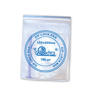 Пакет с замком , 150 х 200 мм , 100 шт/уп, 02020045