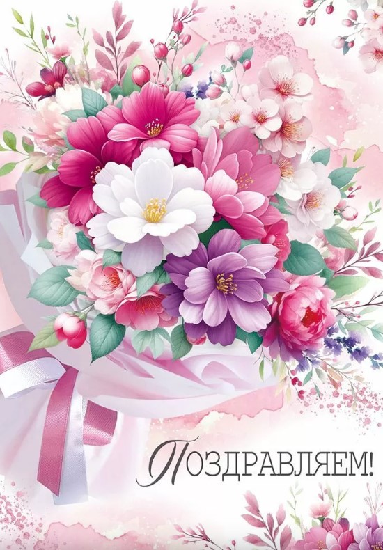 Открытка А4, Поздравляем, 30000453