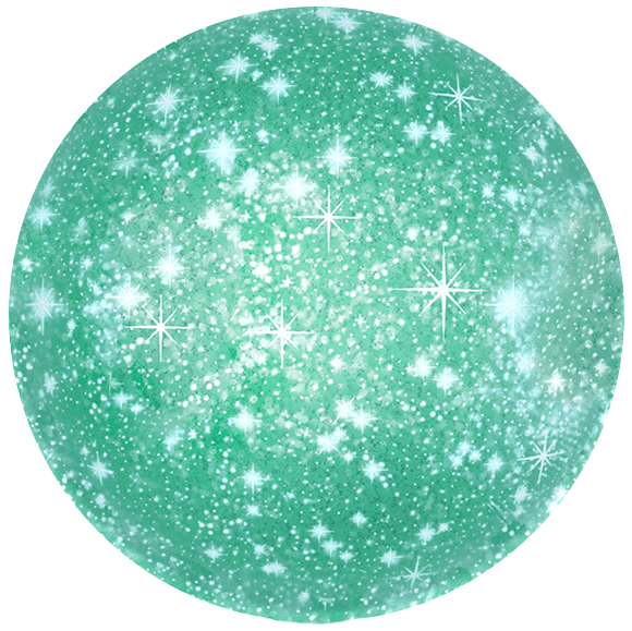 Шар фольга Falali (18'';46 см) Круг, Искры, Зеленый, 1 шт. 123053