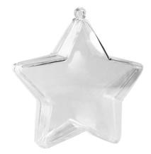 Звезда пластиковая , для подарков, 11 см, (1 шт)