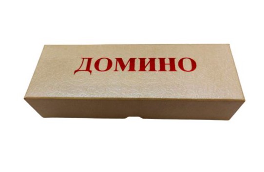 Домино пластиковое (15.3x5.3x3.7см ) в картонной коробке, AN03226