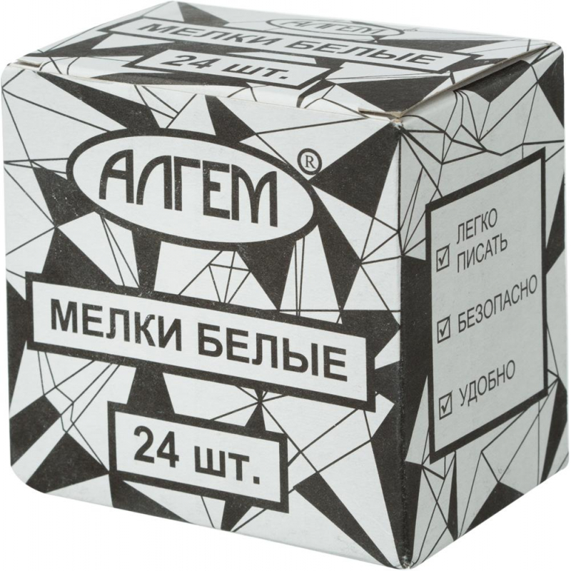 Мелки белые 'Алгем', (24 шт;уп), НМБ-24
