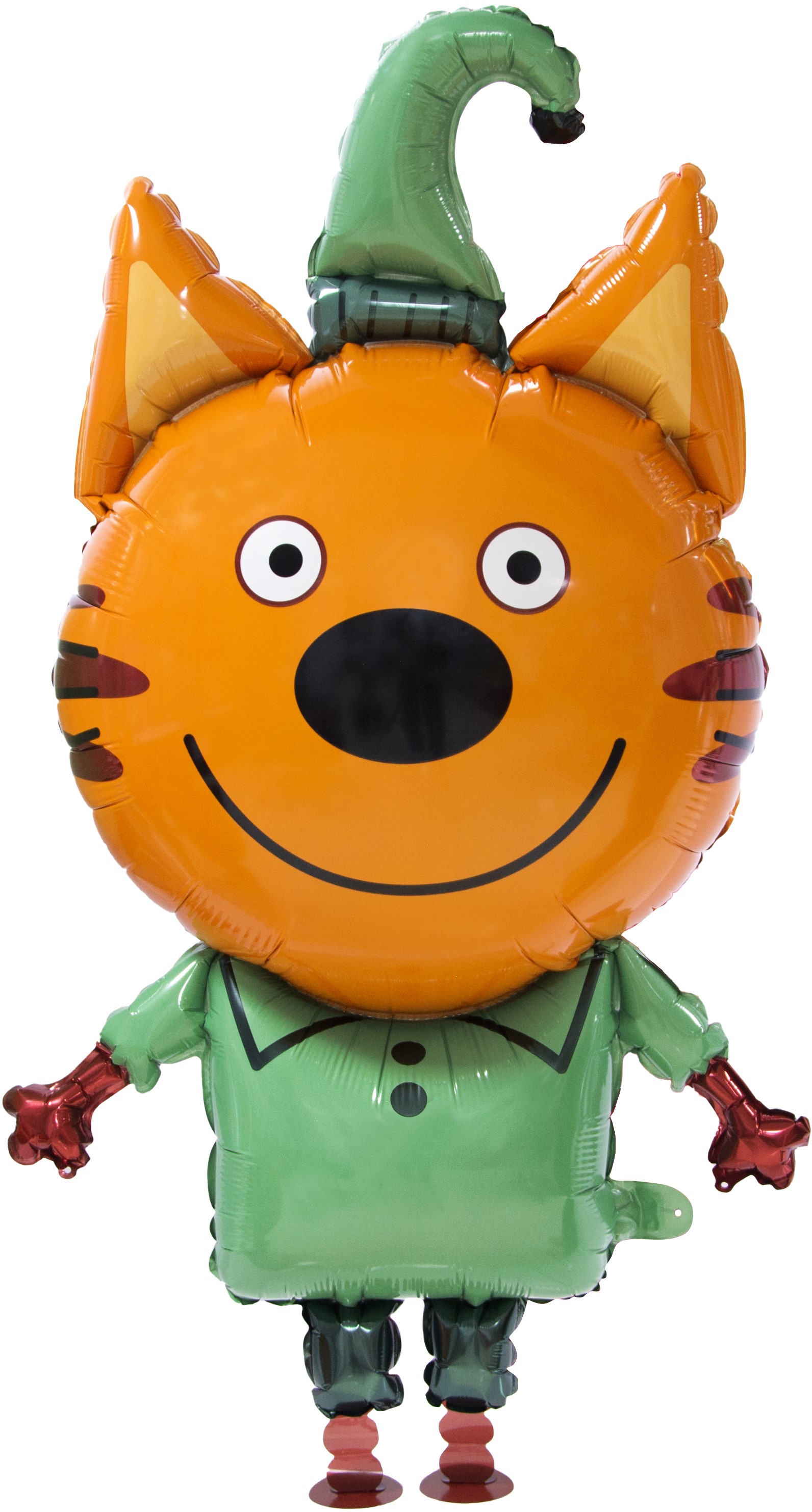 Шар 3D (43"/109 см), Ходячая фигура, три кота, компот, 1 шт, 405017