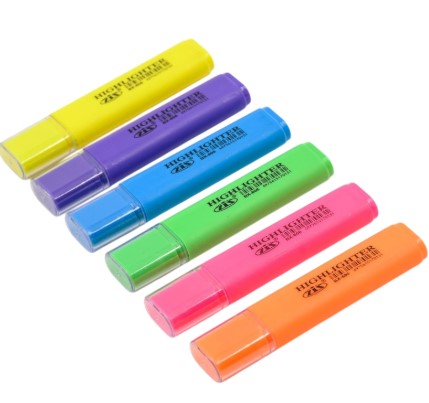 Текстовыделитель NEON, 6 цв, ассорти, BX-806