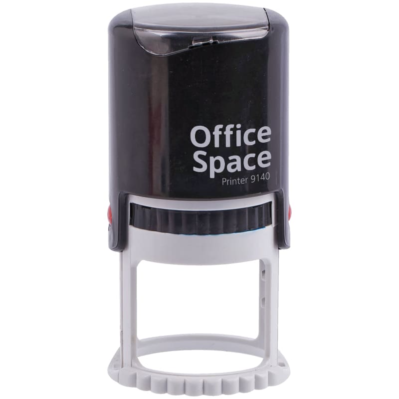 Оснастка для печати OfficeSpace, Ø40мм, пластмассовая, с крышкой, BSt_40499