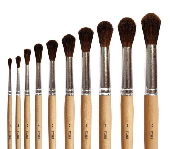 КИСТЬ ХУДОЖЕСТВЕННАЯ- ПОНИ №3 ,'ASMAR', AR-3П