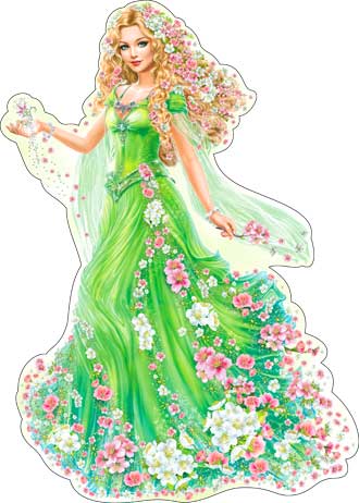 Украшение на скотче ФДА 'Девушка весна' А2-113-91