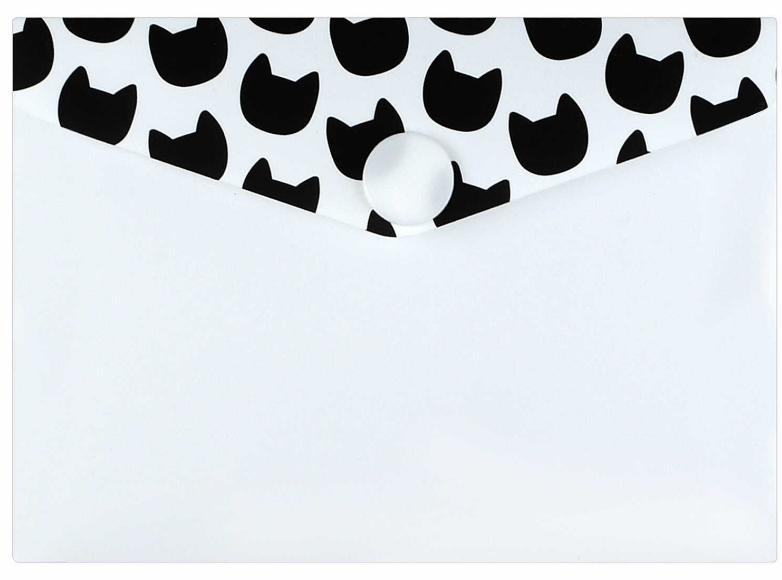 Папка для карт и визиток пластиковая, 180 мкм, белый, 72234