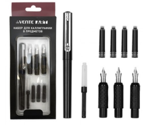 Набор для каллиграфии 'deVENTE. ART' 8 шт (корпус ручки, 3 насадки), 5100401