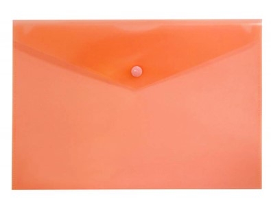 Папка -конверт на кнопке 'KWELT', А4 , 0,15 мм, цвет красный, KP-000247