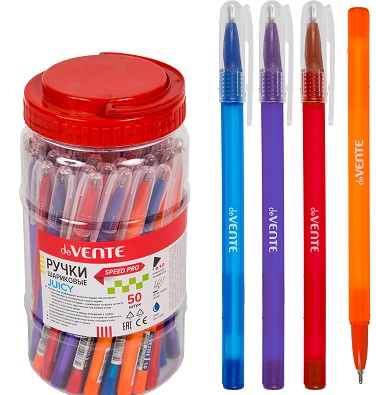 Ручка шариковая 'deVENTE. Juicy' серия Speed Pro, d=1 мм, ультра гладкое письмо, синий цв, 5073209