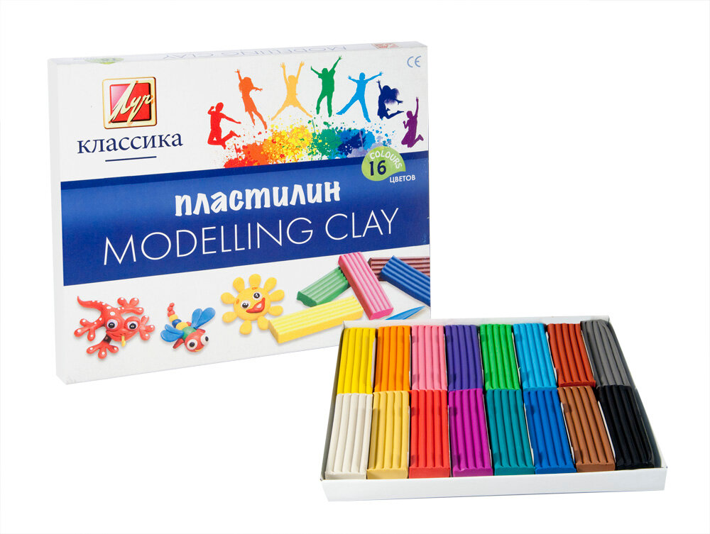 Пластилин 16 цв. Луч 'Классика цвета', 320 гр., 20С 1329-08