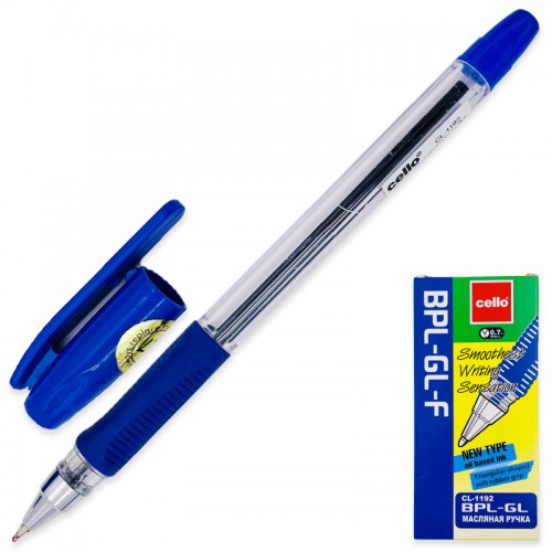 Ручка масленная, 'cello', BPL-GL-F, 0,7 мм, синяя, СL-1192