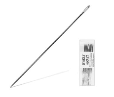 Иглы для прошивки документов, KWELT, 10 см, (12 шт;уп), К-10008