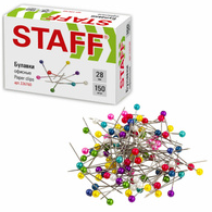 Булавки универсальные STAFF "EVERYDAY", 28 мм , (150 шт/уп), 226760