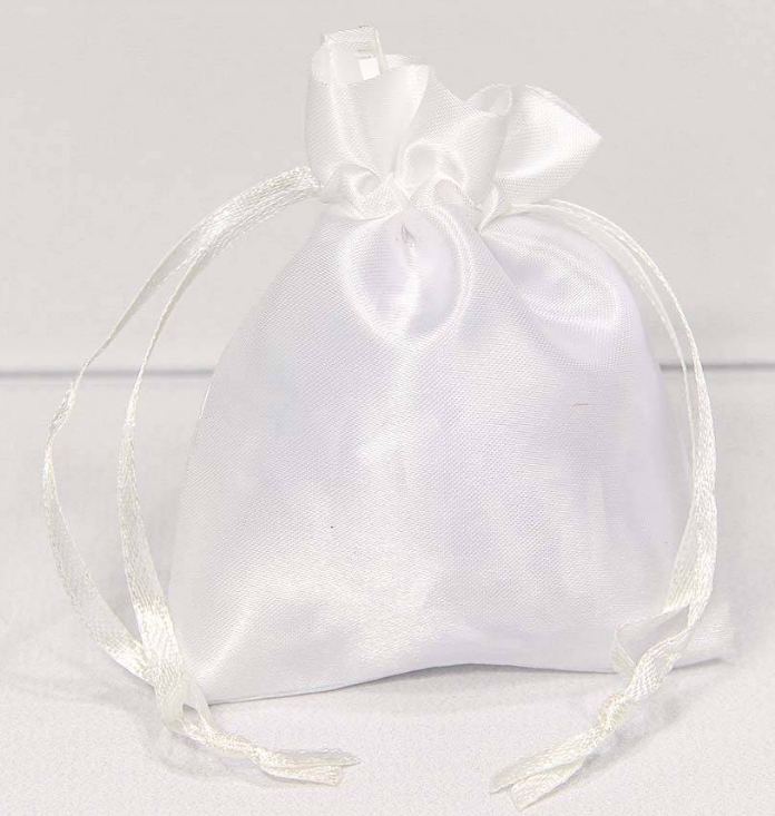 Мешочки атласные 7х9 Белый, 000814-6J н-й	