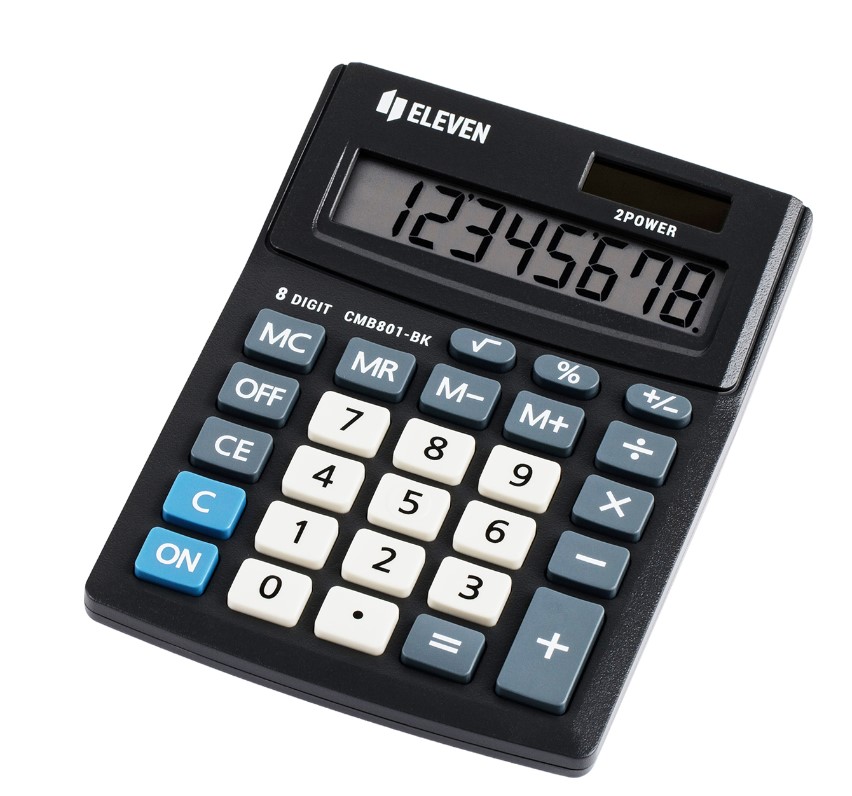 Калькулятор настольный Eleven Business Line, 8 разрядов, двойное питание, CMB801-BK