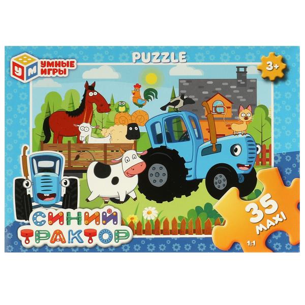 Синий трактор. Макси-пазлы. Пазл 35 деталей. 180х127х35 мм. 368512