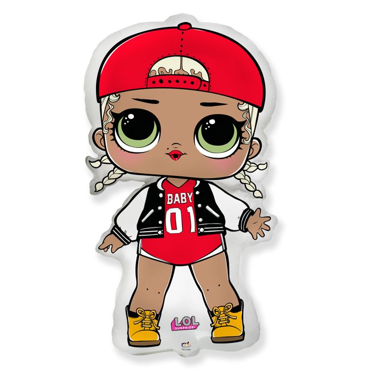 Шар фольга Flexmetal (33'';84 см) Фигура, Кукла ЛОЛ (LOL), Модная подружка, 1 шт., 901790