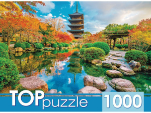 TOPpuzzle. ПАЗЛЫ 1000 элементов."Япония Храм То-Дзи", ШТТП1000-2712