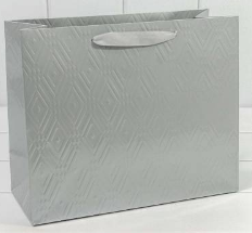 Пакет подарочный "Элегант" Серебряный 32х26х13, 000156CA/5 н-й
