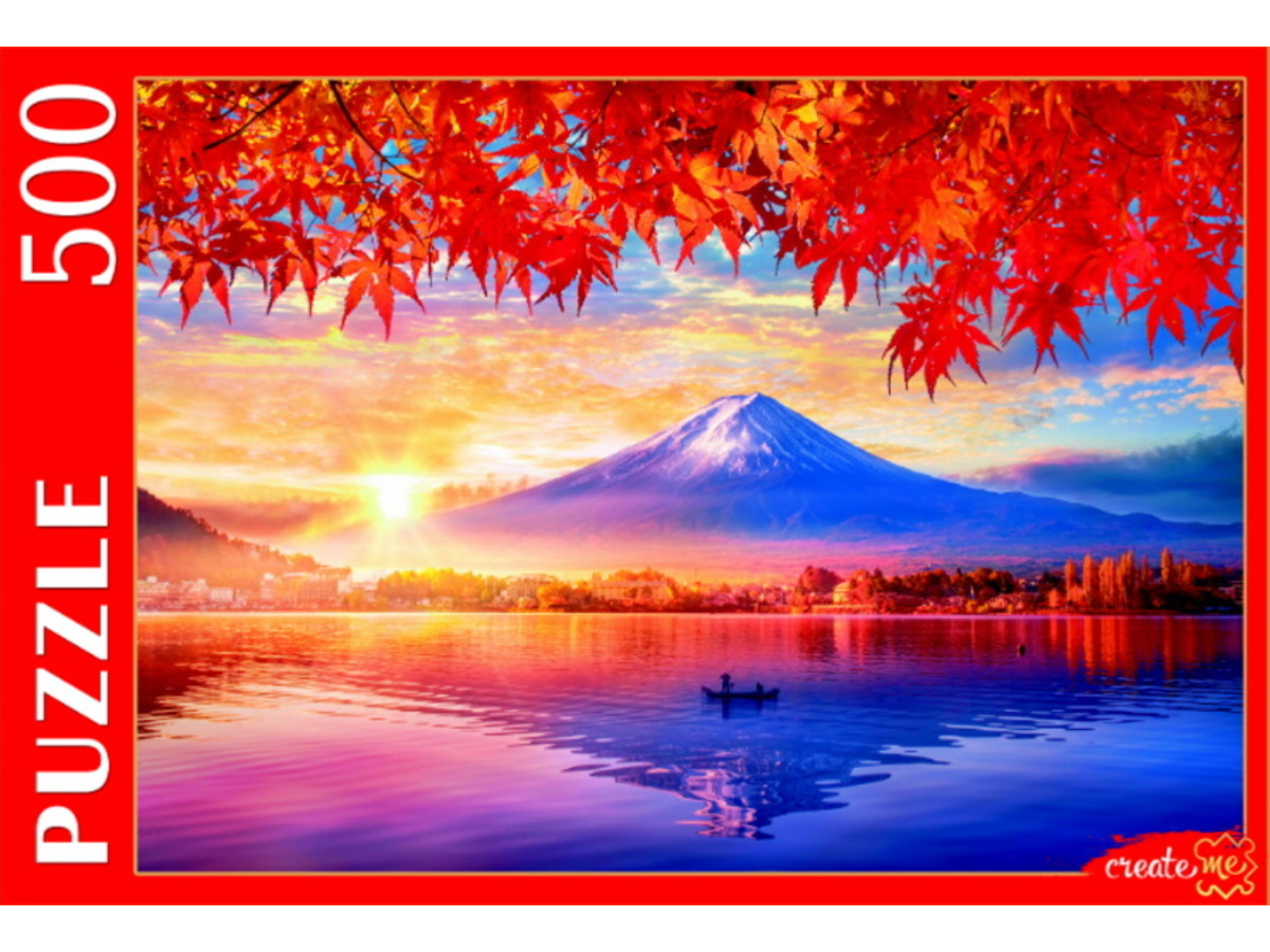 ПАЗЛЫ 500 элементов. ЯПОНИЯ.ОТРАЖЕНИЕ ГОРЫ ФУДЗИ, ШТП500-2697