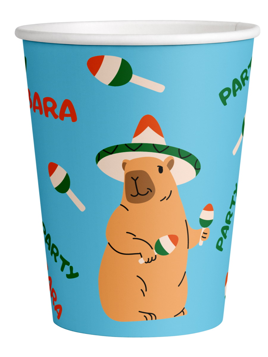 Набор стаканов 'Капибара танцует', 250 мл, (6 шт;уп), СТ-3834