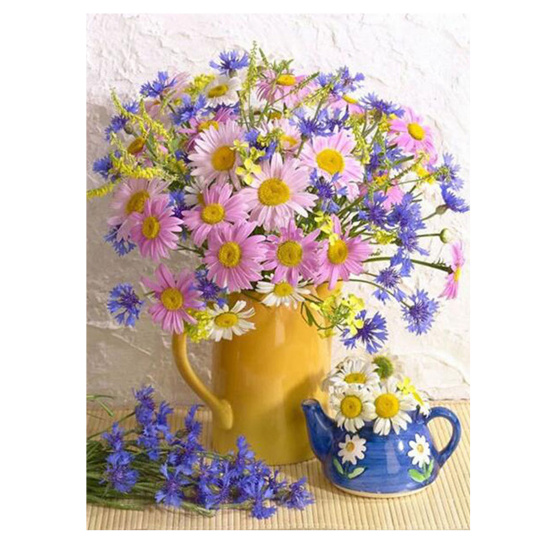 Алмазная мозайка Полевой букет (25х30 см), М-11497