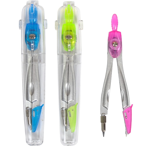 Циркуль метал. в прозрачном пластиковом футляре Darvish, DV-1342