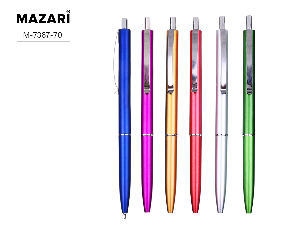 Ручка шариковая автоматическая RIO, СИНЯЯ, пулевидный пиш.узел 0.7 мм, M-7387-70