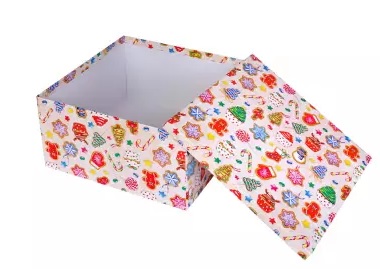 Коробка подарочная Miland 'Новогодние сладости', 26х26х17 см., квадратная (Серия 5в1), картон, 1864