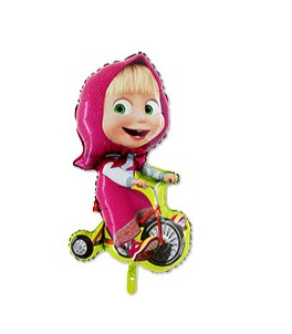 Шар ФИГУРА/39 Маша на велосипеде 99 см /G, 1207-2157