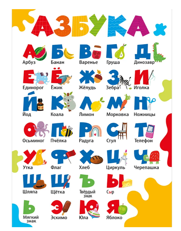 Плакат  Разрезная азбука, 070,973