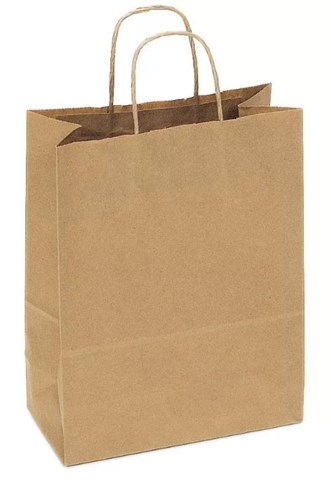 Пакет бумажный с кручеными ручками 350х150х450 мм, 70г;м2, (х1;250) цвет Крафт, БУМ48594