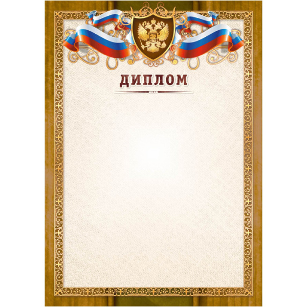 Диплом Квадра, эконом с госсимволикой , (40 шт;уп), ассорти