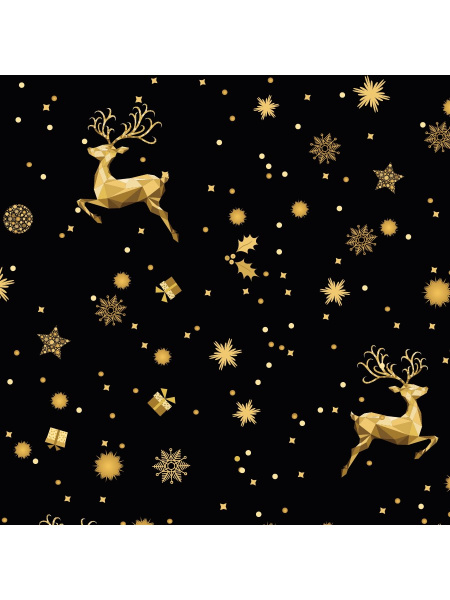 Упаковочная бумага ,'Богатый Новый Год', (1 лист в рулоне,70 х100 см), УБ-4336