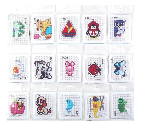 Набор для вышивания крестом 8 х 10 см, в ассортименте, M-11892