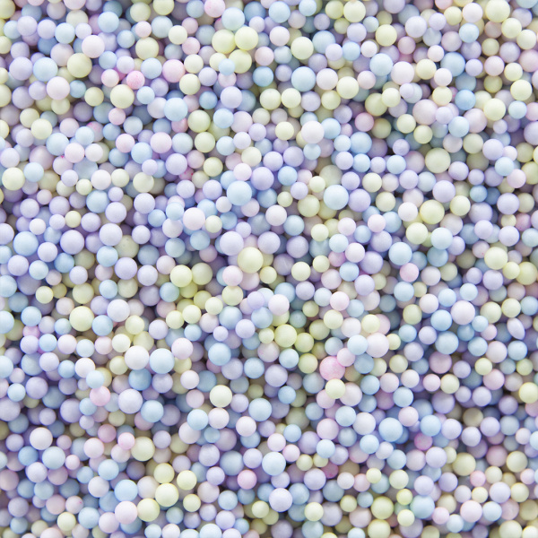 Шарики пенопласт Мультиколор макарунс 2-4 мм., 10 гр, 6231118