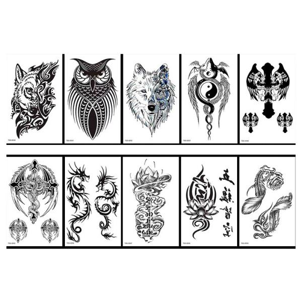 Наклейка-флэш-тату , 120х190 мм , (10 шт;уп), TBS809099