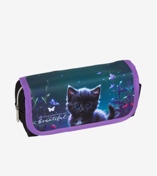 Пенал 'deVENTE. Beautiful Cat' 20,5x9,5x7 см, прямоугольный для 40 предметов, 7020500