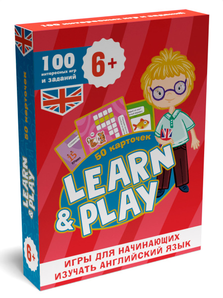 Карточная игра, Learn & Play, 100 игр, ИН-5077